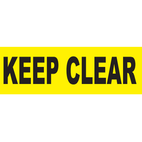 Keep clear barrier tape