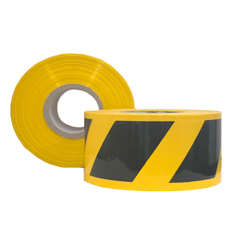black and yellow barrier tape