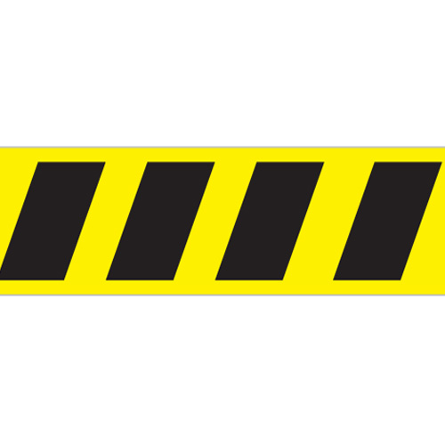 black and yellow barrier tape