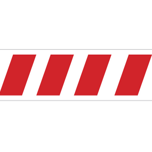 red and white striped tape